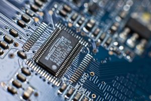 A computer circuit board.
